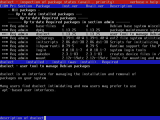 Debian package management front-end