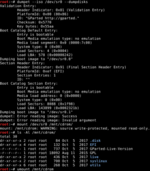 dump information about bootable CDs and other similar formats