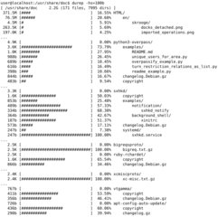 create disk usage reports