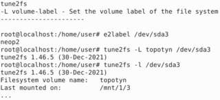 ext2/ext3/ext4 file system utilities