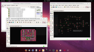 Debian 9.2.1 64-bit with EagleCad 7.7.0