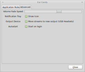 Sound level manager for PulseAudio