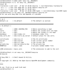 Simple shell based CA utility