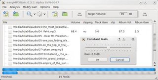 Qt-GUI for MP3Gain, VorbisGain and AACGain