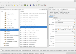 GTK+ editor for audio file tags