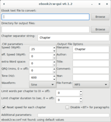 GUI after startup