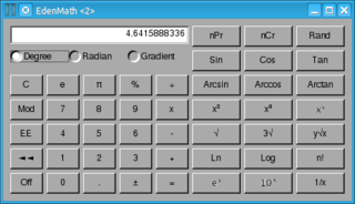 Scientific calculator for GNUstep