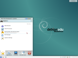 Debian Edu KDE desktop applications