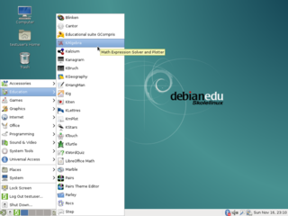 Debian Edu MATE desktop applications