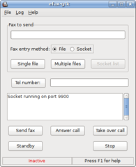 front end in GTK+ for the efax program