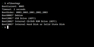 Interact with the EFI Boot Manager