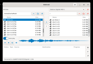 The main window showing the application in action