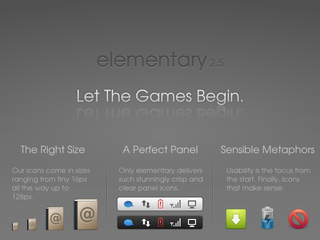 Original set of vector icons for elementary OS