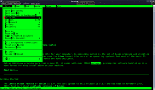 file menu opened