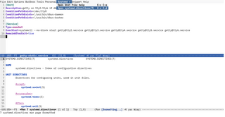 major mode for editing systemd units