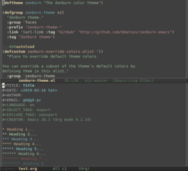 low contrast color theme for Emacs