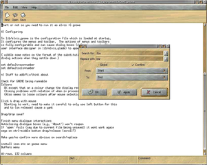 powerful clone of the vi/ex text editor (with X11 support)