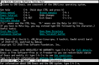 Emacs Lucid Terminal in Sid