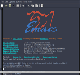 Emacs Lucid GUI in Sid