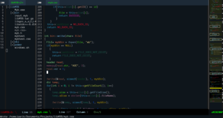 editing a C++ source file in emacs 