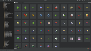icon SVG files from emelfm2 project