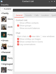 GNOME multi-protocol chat and call client