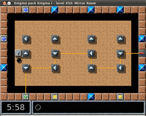 Game where you control a marble with the mouse