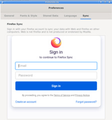 Preferences - Sync