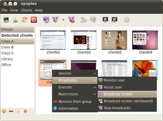 Computer lab management tool (client)