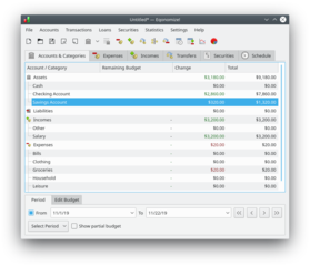 personal accounting software for the small household economy