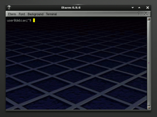 Eterm running under Enlightenment DR17