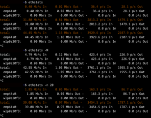 script that quickly measures network device throughput