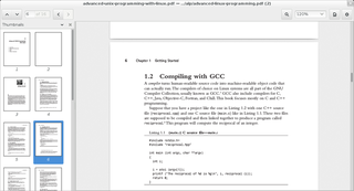Document (PostScript, PDF) viewer