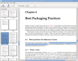 Document (PostScript, PDF) viewer