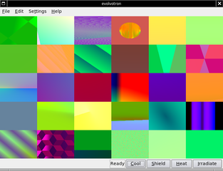 Generator of textures through interactive evolution