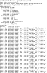 utility to monitor Linux input device events