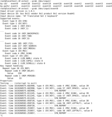 utility to monitor Linux input device events