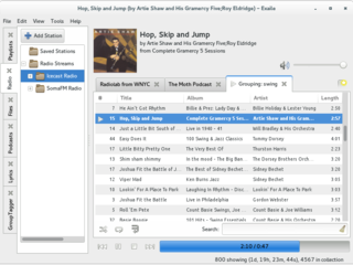 Music player with a simple interface and powerful capabilities