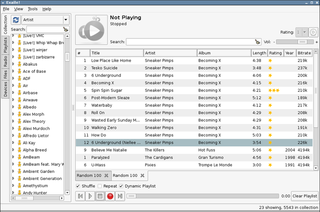 Music player with a simple interface and powerful capabilities
