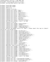 command-line utility to show EXIF information in JPEG files