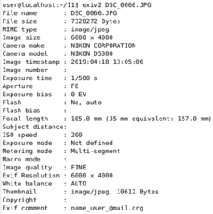 EXIF/IPTC/XMP metadata manipulation tool