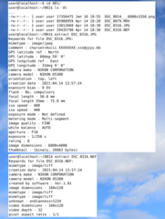 displays meta-data from files of arbitrary type