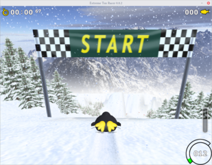 3D racing game featuring Tux, the Linux penguin