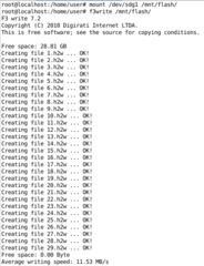 f3write /mnt/flash/