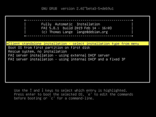 Fully Automatic Installation client package