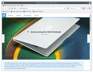 lightweight web browser based on Qt WebEngine