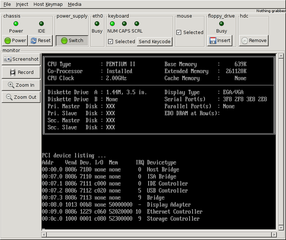 Virtual machine running in user mode