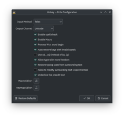 Vietnamese Input Method Engine for Fcitx5 using Unikey Engine