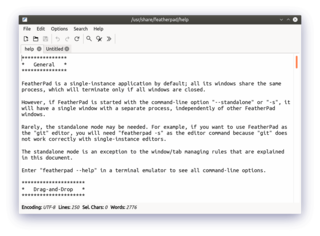lightweight plain-text editor written in Qt