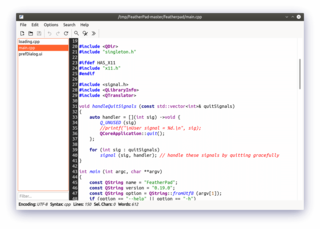 lightweight plain-text editor written in Qt